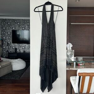 Vintage Max Azria Halter Silk Gown